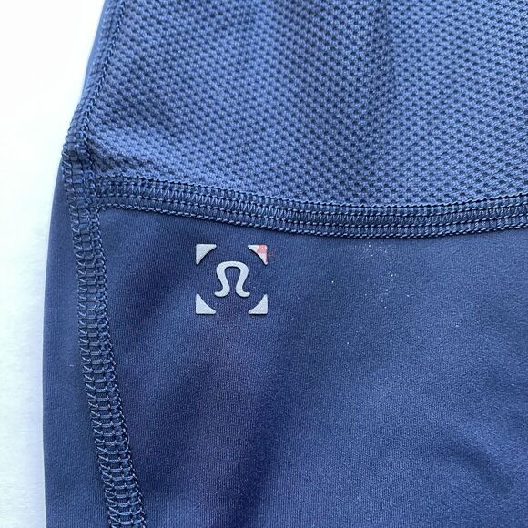 Lululemon Mens Surge Light Tight Side Pocket Reflective Lightweight Tight M Navy - Picture 8 of 10